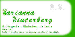 marianna winterberg business card